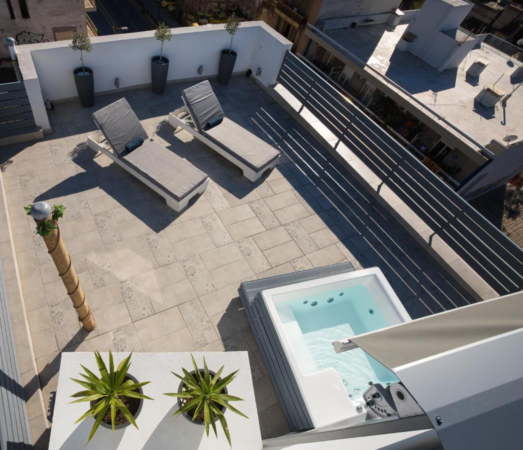 Private Jacuzzi & Acropolis View - The Loft Atenas Exterior foto