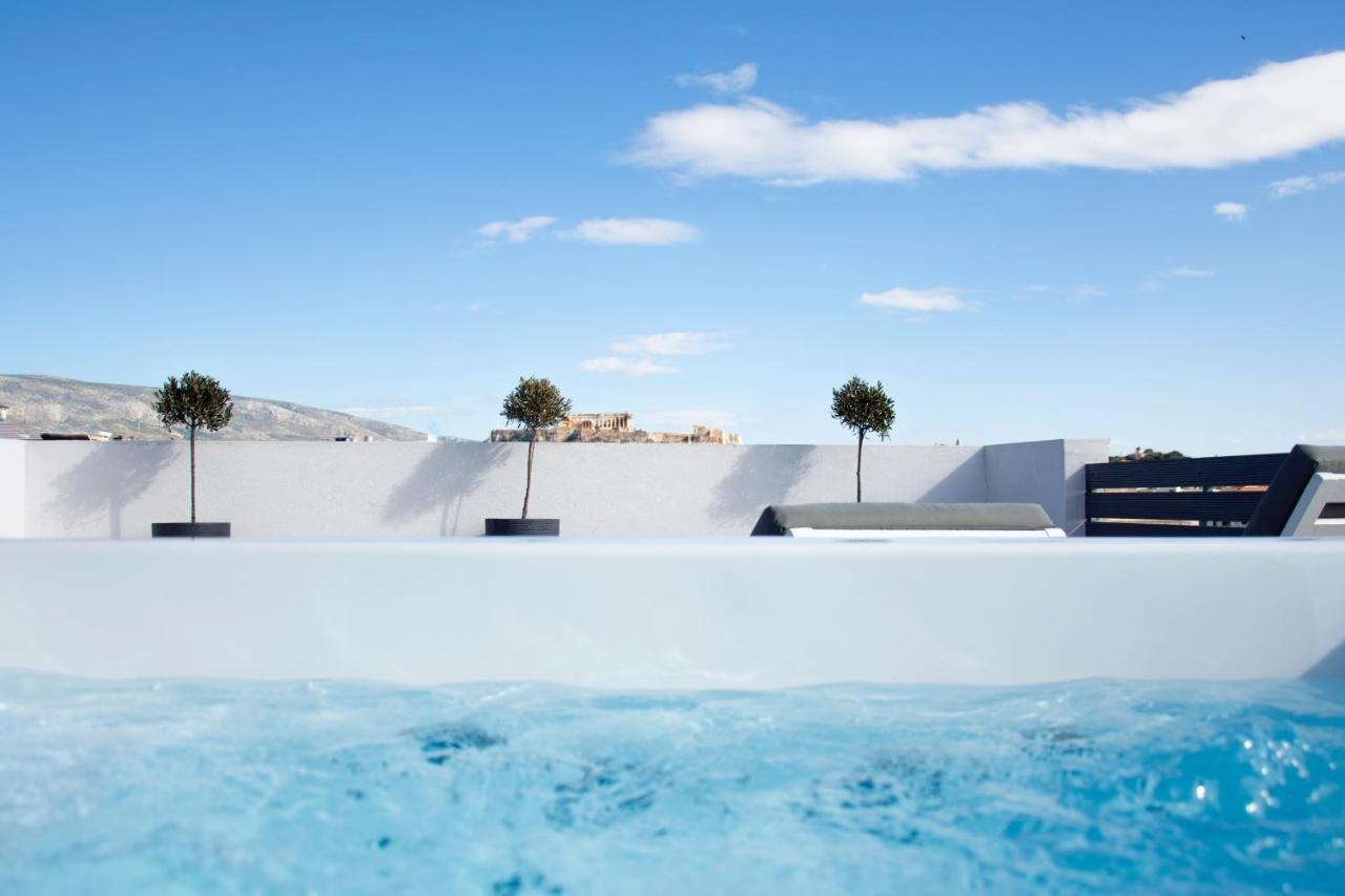 Private Jacuzzi & Acropolis View - The Loft Atenas Exterior foto